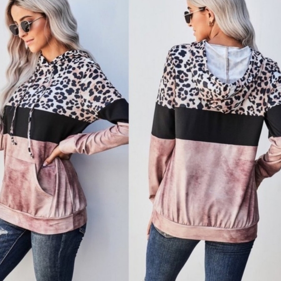 Leopard Print Hoodie - Picture 2 of 3